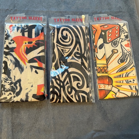 Set of 3 New Tattoo sleeves, 3 different designs - Picture 1 of 2